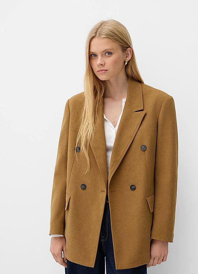 Imagen - Blazer efecto ante marrón