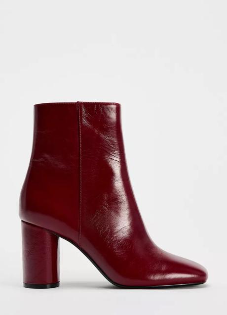 Imagen - Botines burdeos Zara (59,99 euros)
