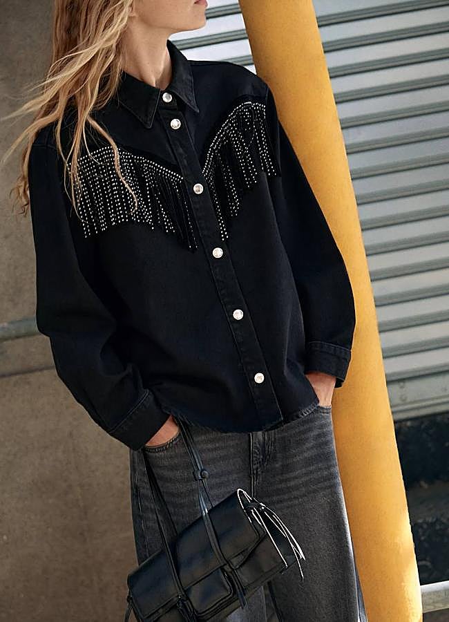 Imagen - Chaqueta de flecos con tachuelas