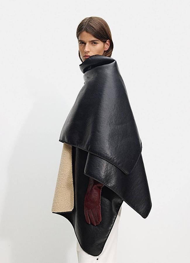 Imagen - Abrigo estilo capa efecto piel