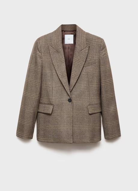 Imagen - Americana con estampado de cuadros de Mango (79,99 euros)