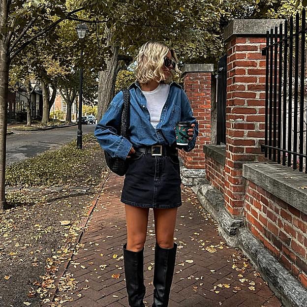 botas altas bota tacon medio serraje zara