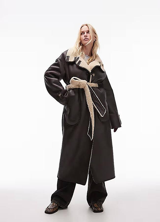 Imagen - Gabardina efecto piel de doble faz