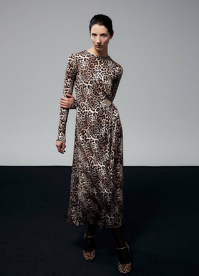 Imagen - Vestido midi animal print