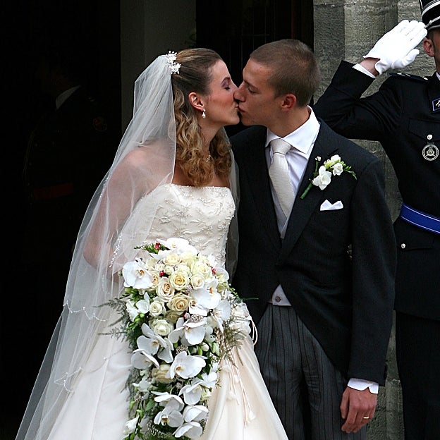 El príncipe Luis y Tessy Antony, el día de su boda. 