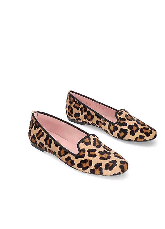 Imagen - Zapatos planos animal print en tejido de piel