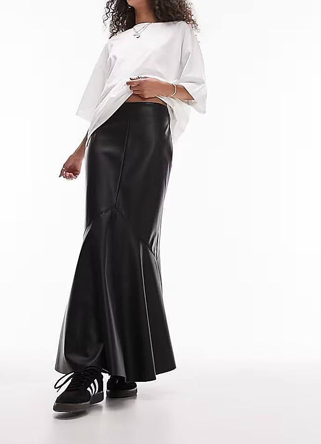 Imagen - Falda efecto piel larga tipo sirena