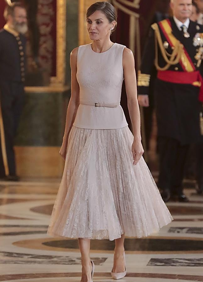 Imagen - La reina Letizia en el Día de la Hispanidad 2018 (GTRES)