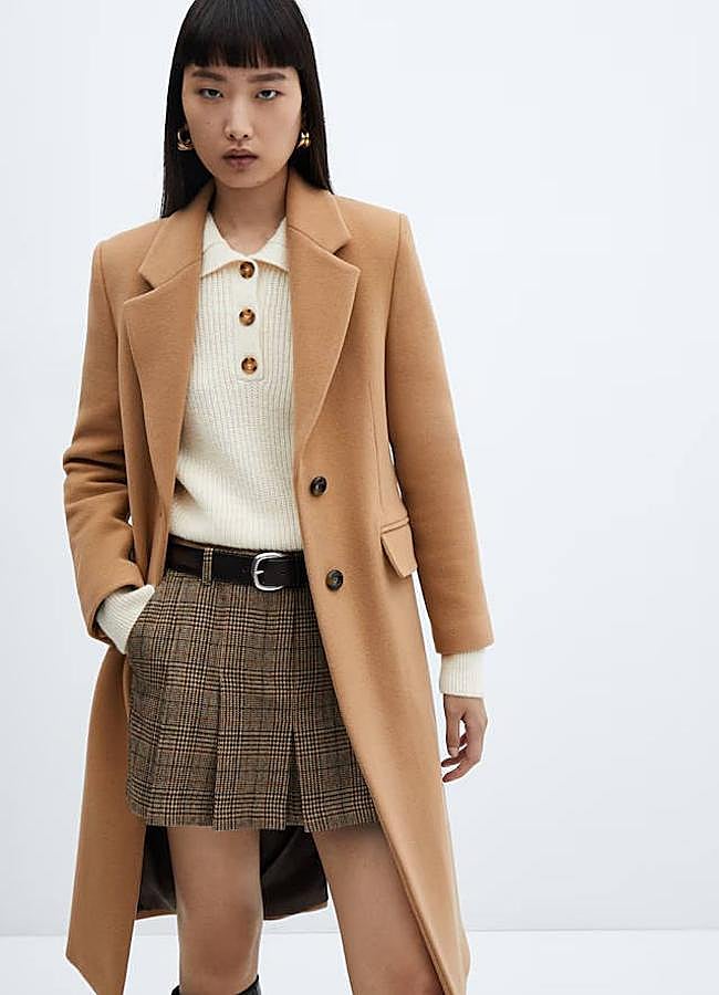 Imagen - Abrigo camel de lana virgen entallado