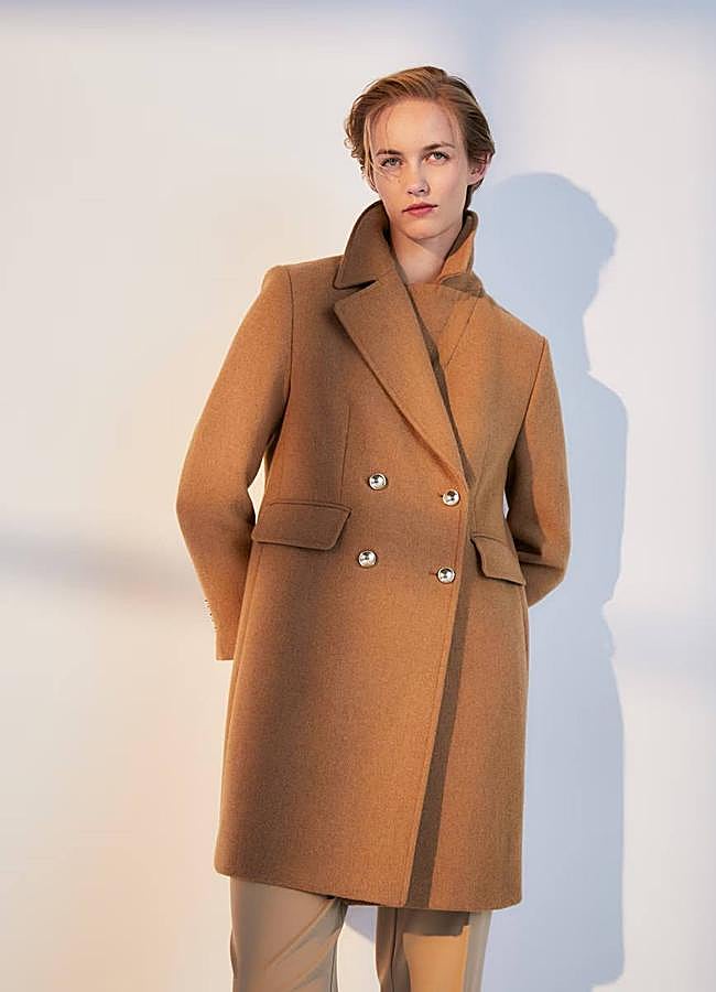 Imagen - Abrigo camel cruzado