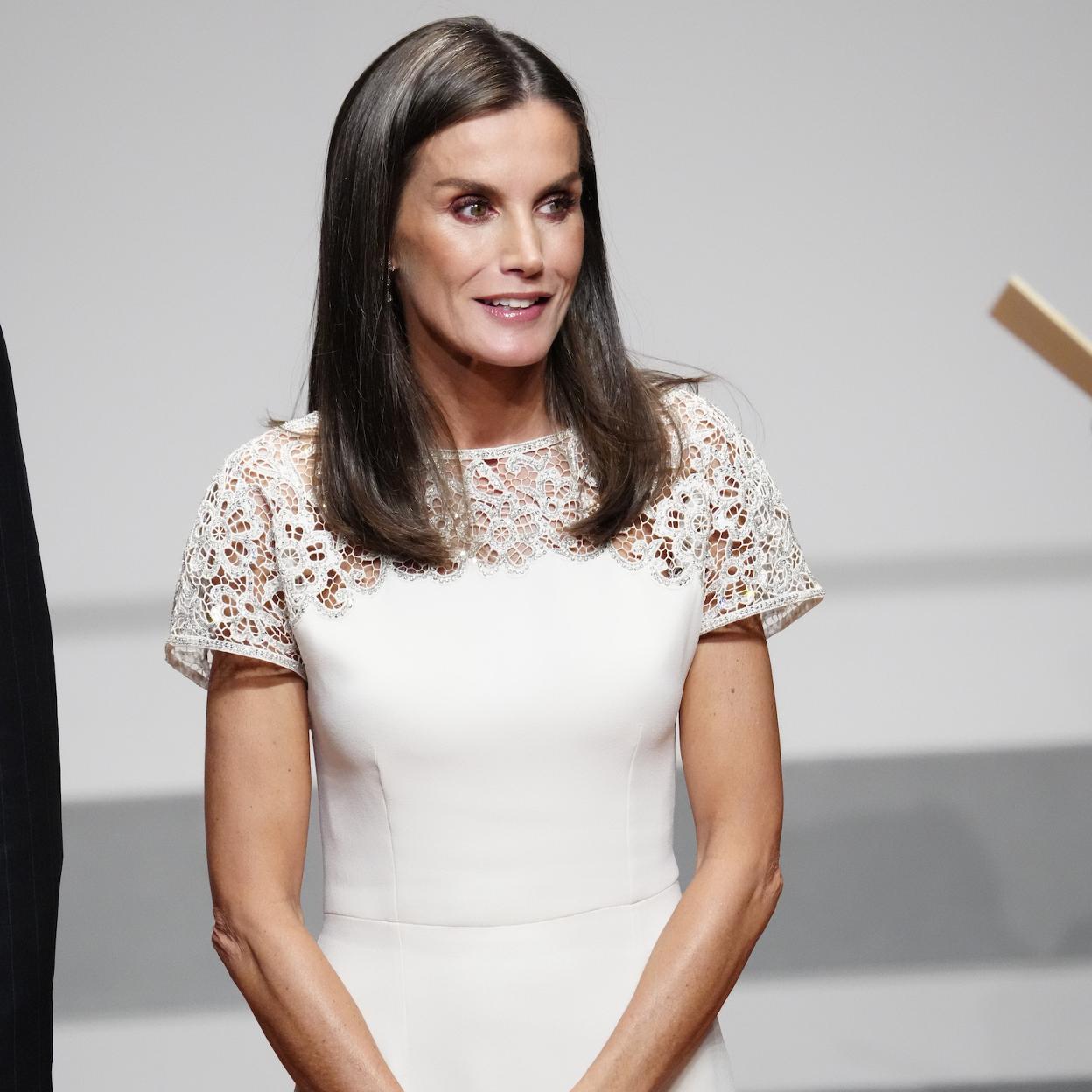La reina Letizia en la entrega de los Premios Nacionales de Cultura, en Madrid.