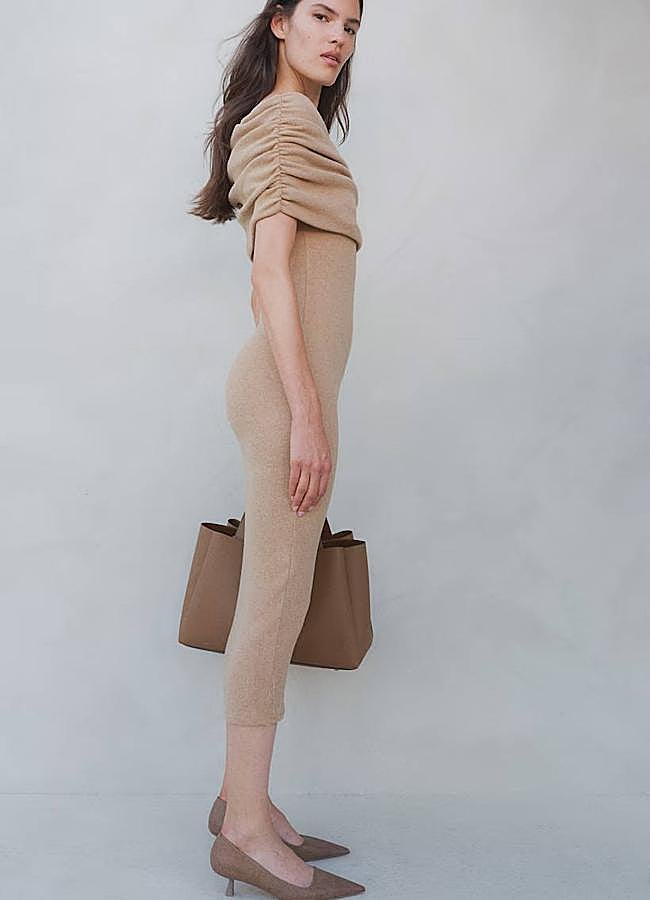 Imagen - Vestido off shoulder con manga corta