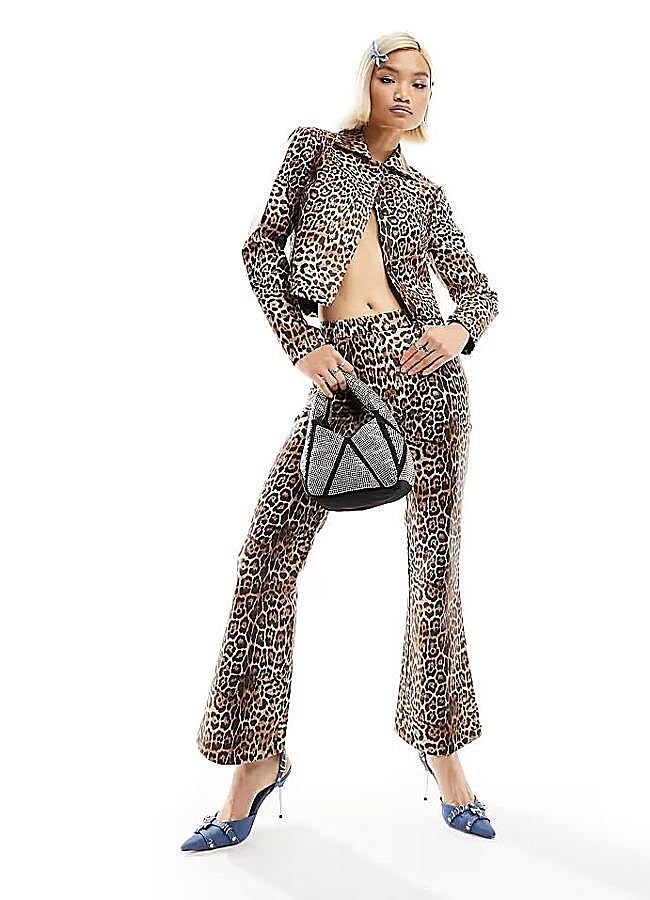 Imagen - Pantalones de leopardo en piel sintética