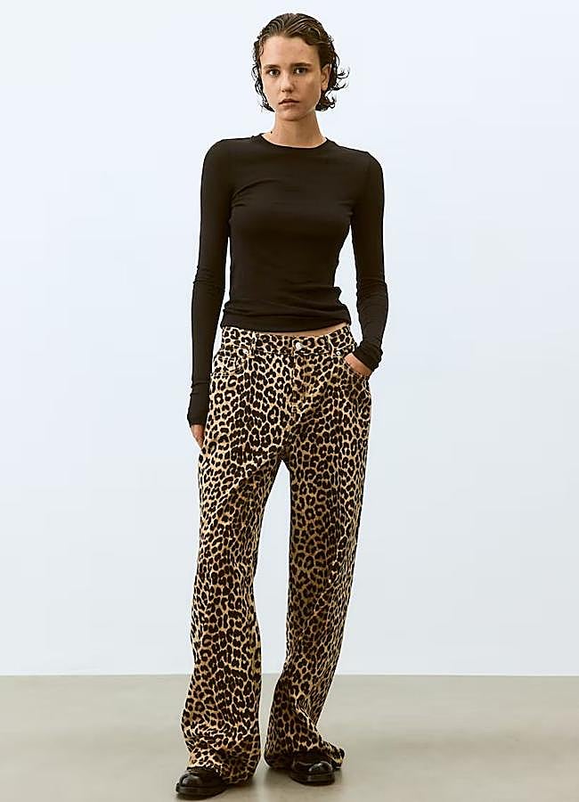 Imagen - Pantalones de leopardo anchos