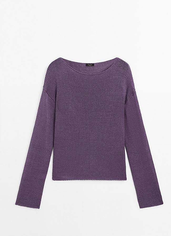 Imagen - Jersey lila de Massimo Dutti, 49,95 euros.
