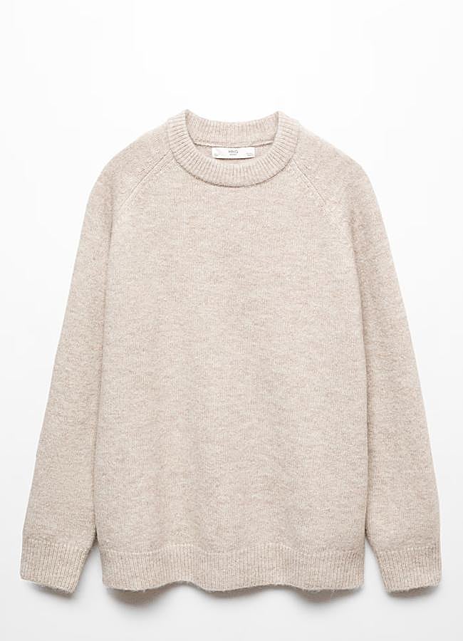 Imagen - Jersey beige de Mango, 29,99 euros.