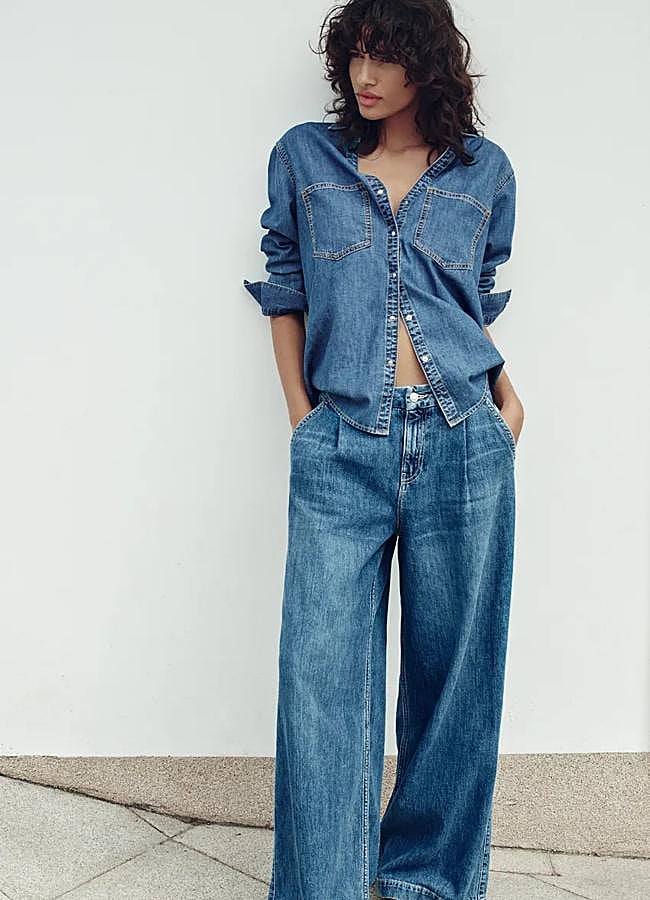 Imagen - Vaqueros wide leg de Zara.