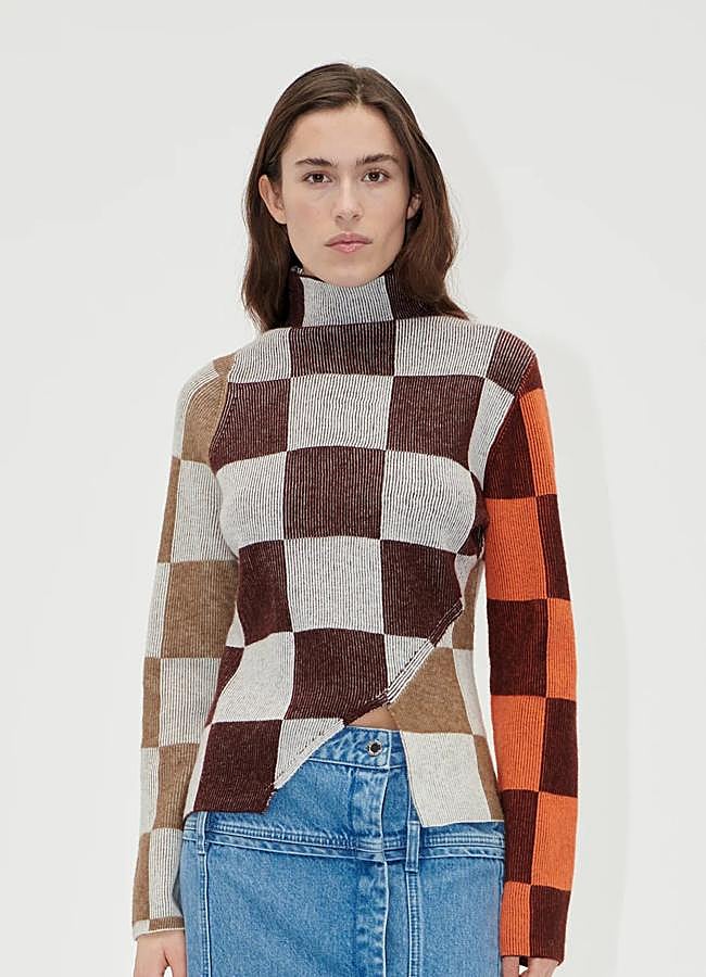 Imagen - Top con estampado de cuadros de Stine Goya (175 euros).