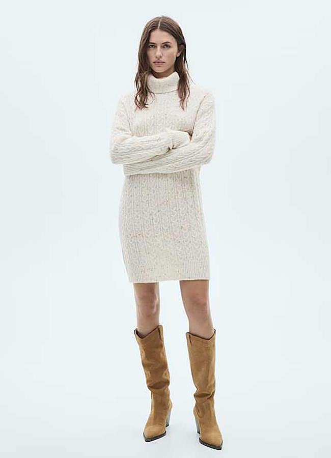 Imagen - Vestido punto cuello alto (35,99€)