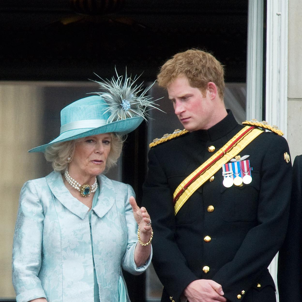 La reina Camilla y el príncipe Harry siempre han sido enemigos íntimos. 