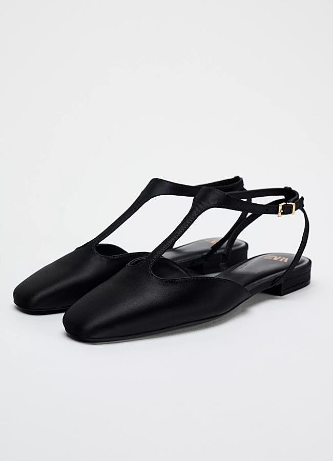 Imagen - Bailarinas satinadas color negro