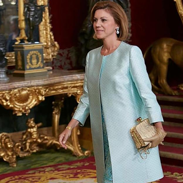 María Dolores de Cospedal, en el Palacio Real. 