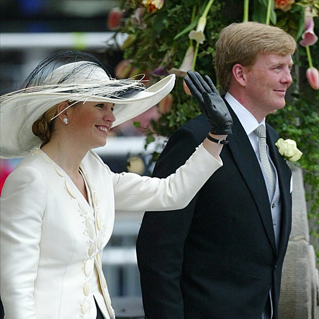 Máxima y Guillermo de Holanda, en la boda de Friso y Mabel. 