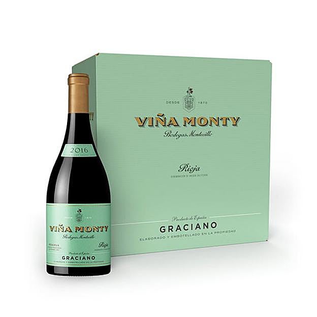 El tinto de uva graciano de Viña Monty, de Bodegas Montecillo.