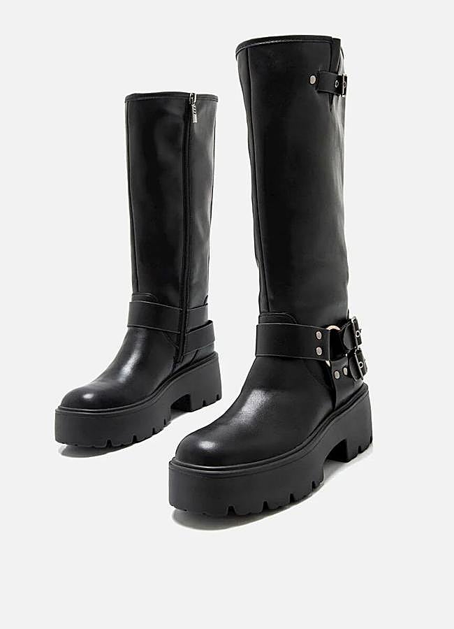 Imagen - Botas de tacón bikers con plataforma