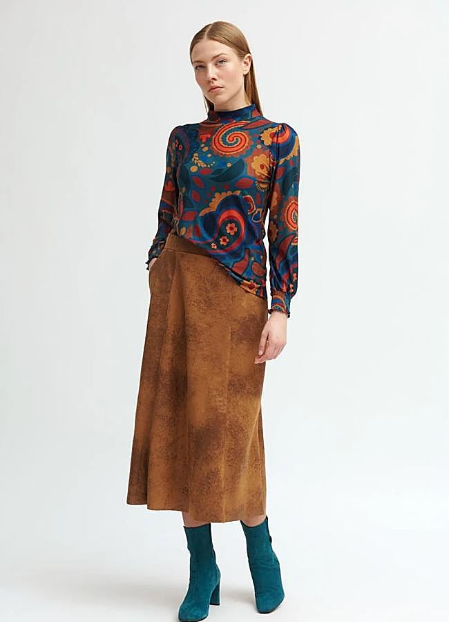 Imagen - Falda marrón de Tinta y Bariloche, 75,95 euros.