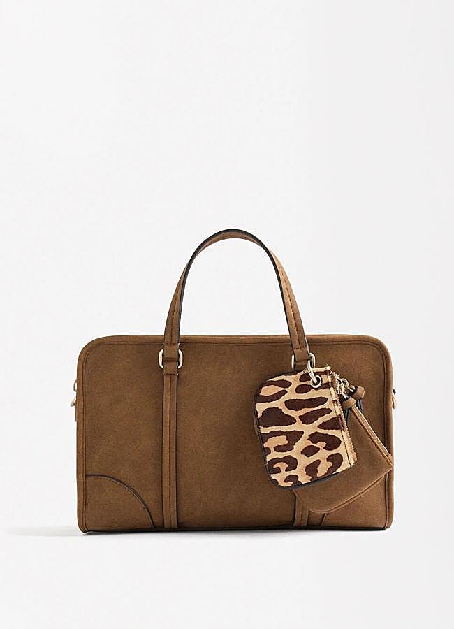 Imagen - Bolso de ante marrón