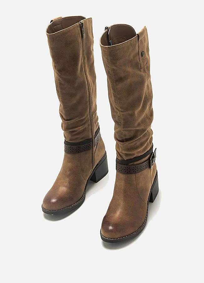 Imagen - Botas planas efecto piel tipo boho