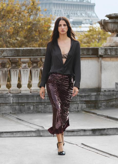 Imagen - Falda con lentejuelas de Massimo Dutti (99,99 euros)