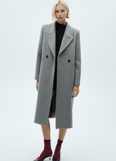 Imagen - Abrigo gris de Mango (99,99 euros)