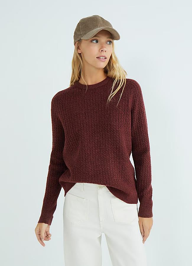 Imagen - Jersey de punto con mini ochos de Hipercor (17 euros).