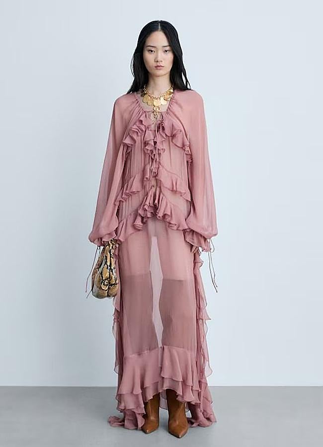 Imagen - Maxi vestido de volantes