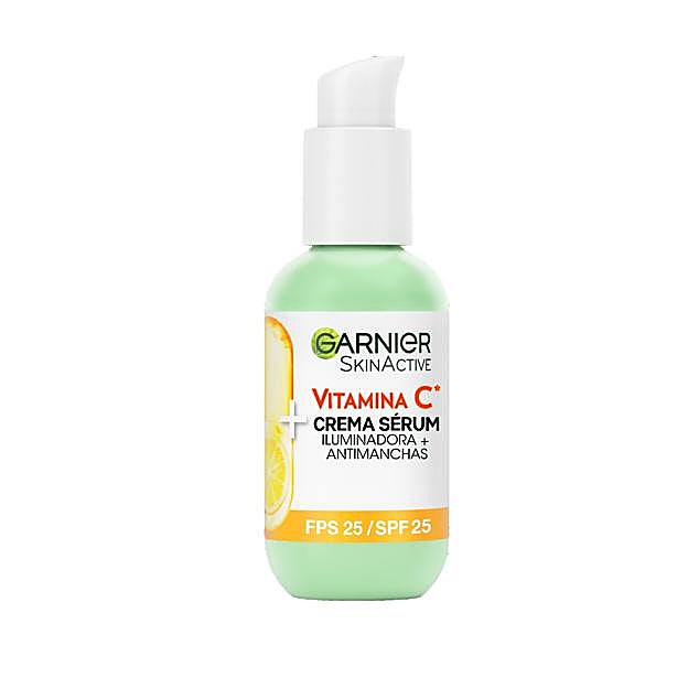 Crema Sérum con Vitamina C de Garnier.