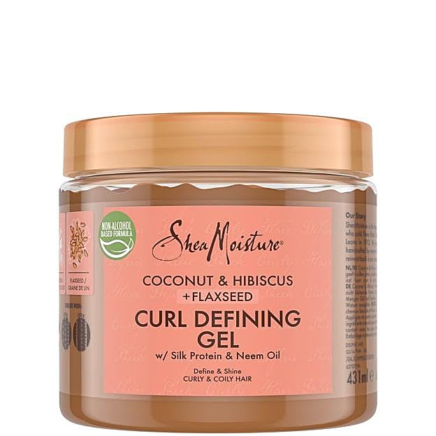 Coconut & Hibiscus Defining Styling Gel de Shea Moisture. Precio: 14,85 euros