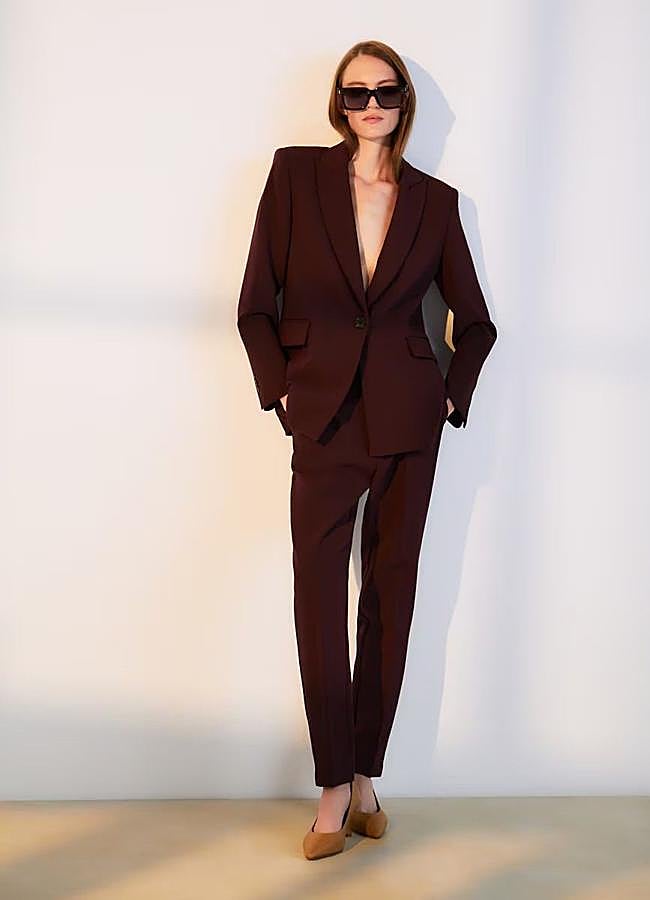 Imagen - Blazer entallada burdeos