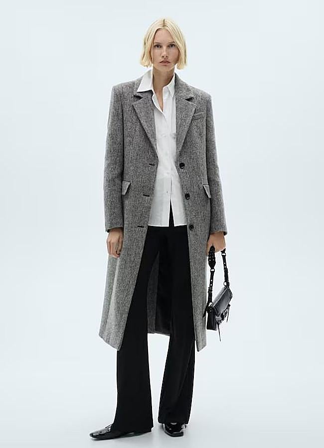 Imagen - Abrigo tailoring de lana en gris
