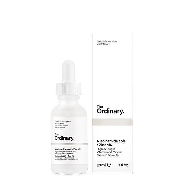The Ordinary Niacinamide 10% + Zinc 1%.