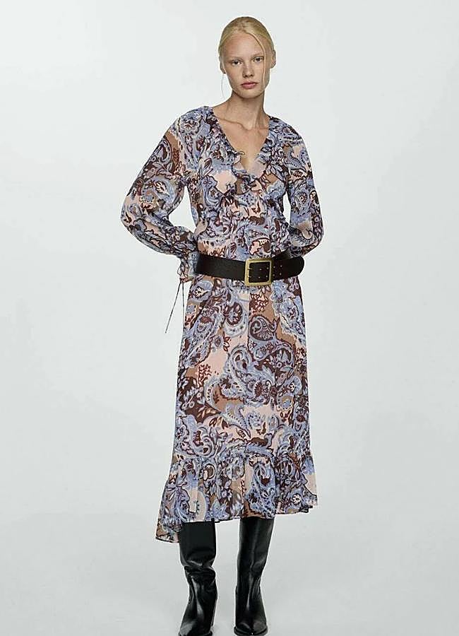 Imagen - Vestido con colores pastel de Mango, 39,99 euros.