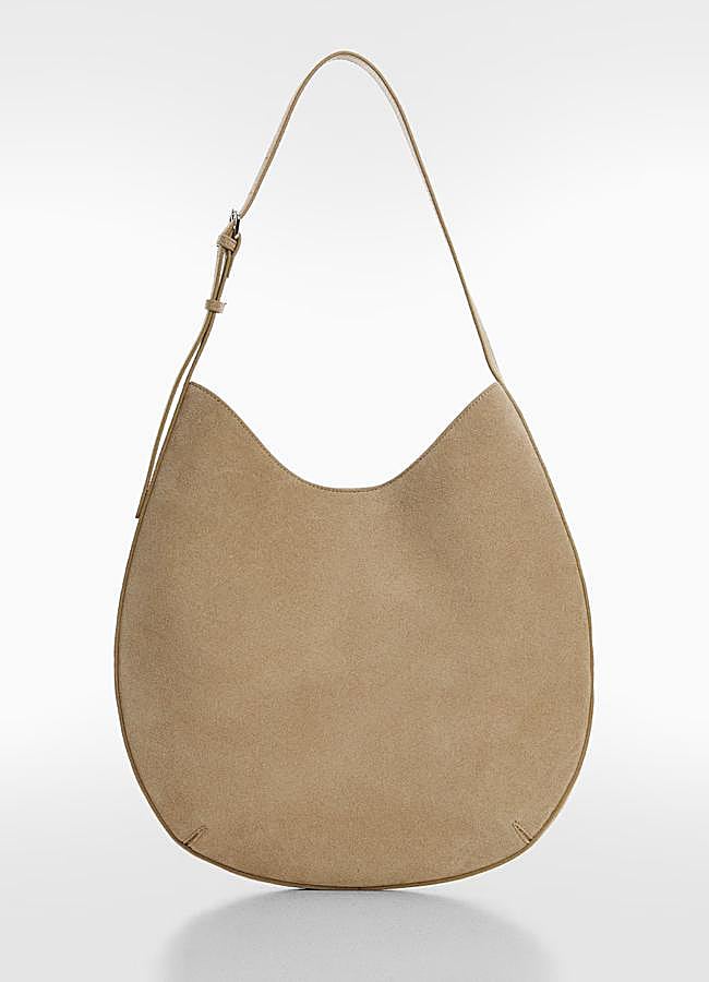 Imagen - Bolso de piel con asa para el hombro de Mango Outlet.