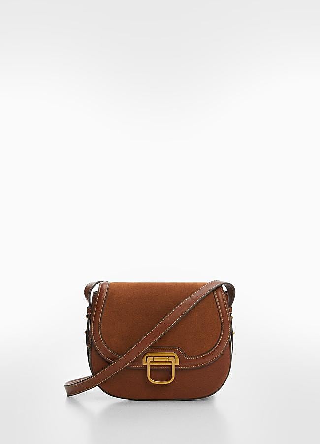 Imagen - Bolso bandolera en marrón de Mango Outlet.