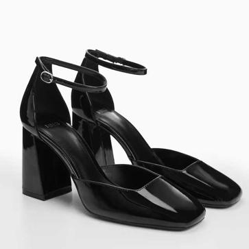 Imagen secundaria 1 - Jersey punto cuello alto (23,99€)/ Zapato tacón efecto charol (35,99€)/ Pantalón paperbag cinturón (41,99€)