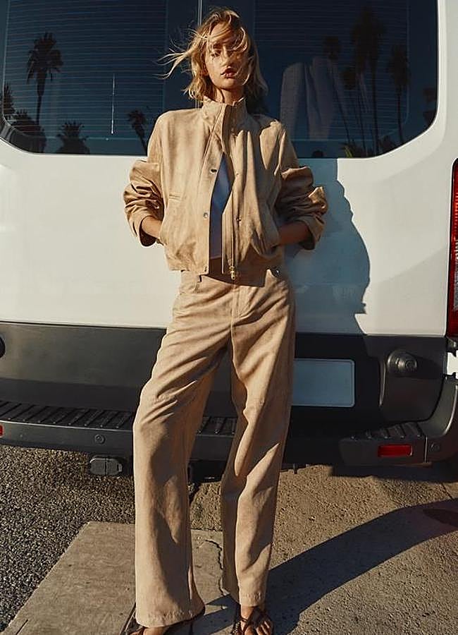 Imagen - Pantalones de ante straight fit