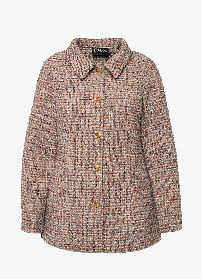 Imagen - Chaqueta de tweed un poco más larga de Ulla Popken, 144,99 euros.