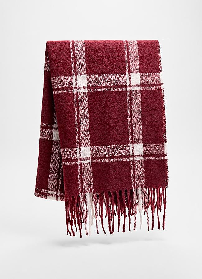 Imagen - Bufanda con estampado de cuadros de Stradivarius.