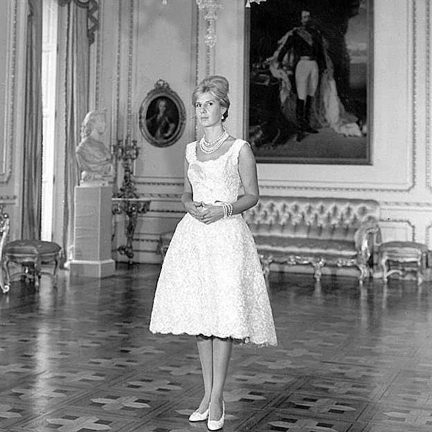 La elegantísima duquesa de Alba, en una imagen tomada en 1961. 