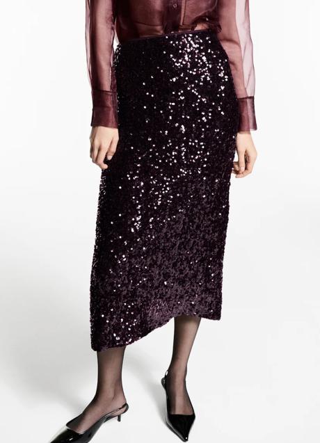 Imagen - Falda de lentejuelas de Mango (35,99 euros)